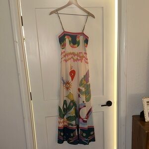 Colorful Maxi Dress with Abstract Print